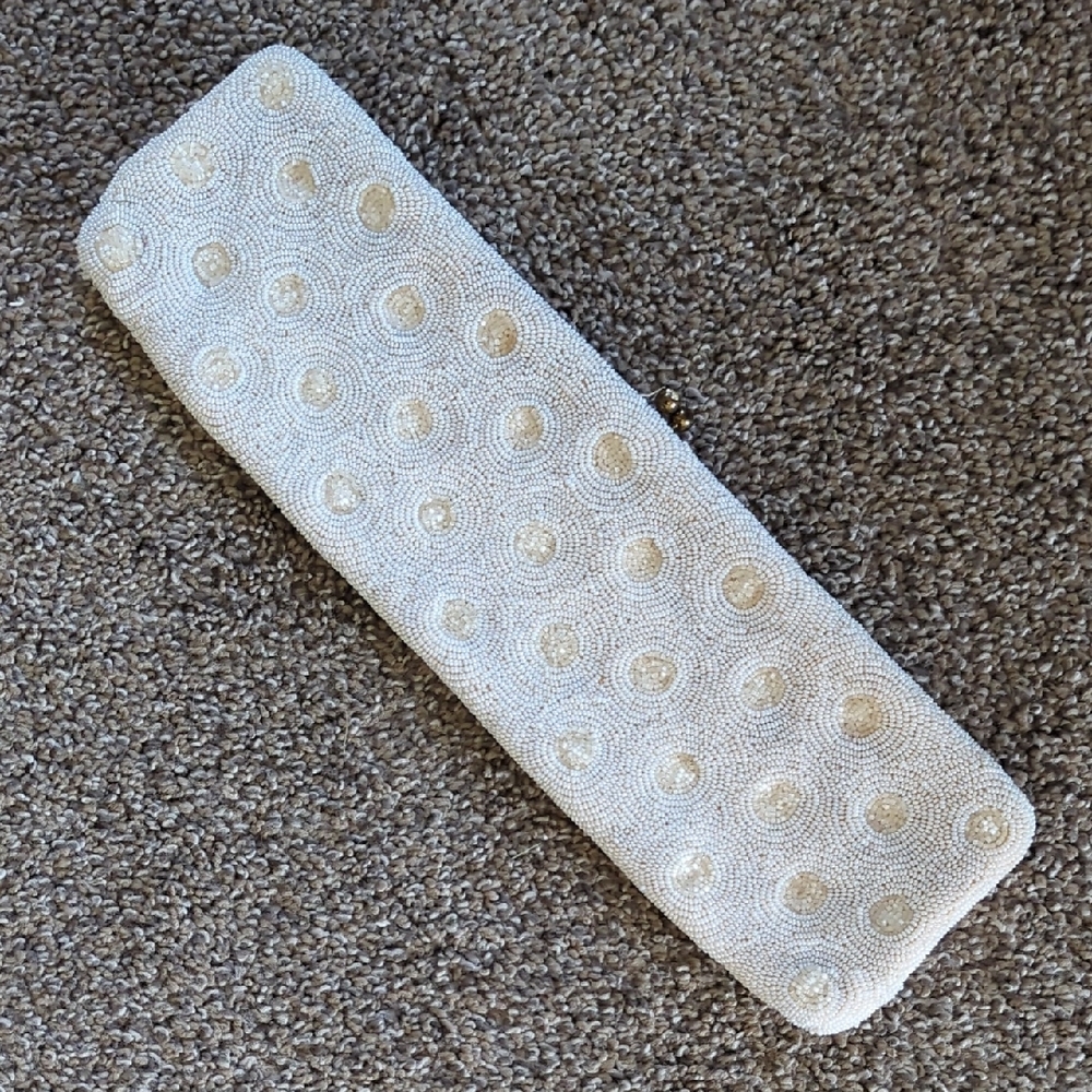 Vintage Walborg Belgium Hand Beaded Clutch Bag
